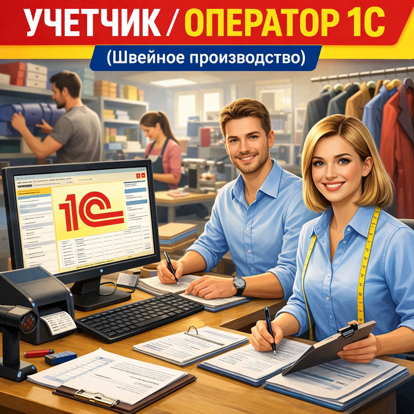 ОПЕРАТОР 1С/ УЧЕТЧИК (Швейное производство)